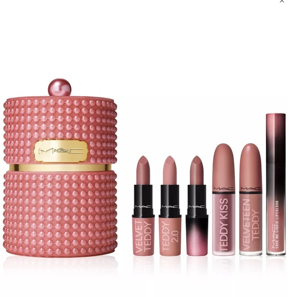 MAC Cosmetics Other - MAC Cosmetics 7 pc Velvet Teddy’s Party Crew Lip Set - LIMITED EDITION & BNIB
